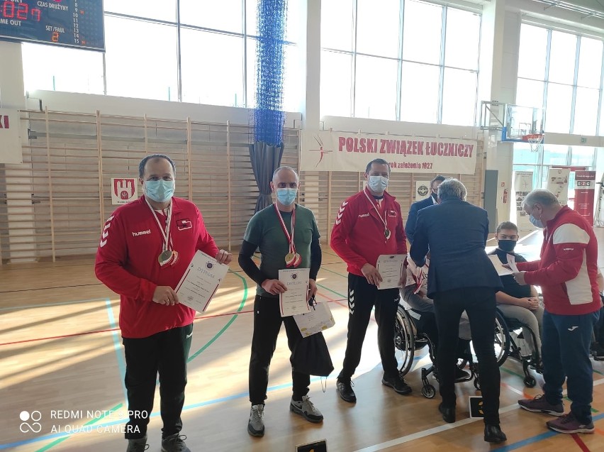 Medale łuczników Startu Kielce na Halowych Mistrzostwach Polski osób z niepełnosprawnością w Zgierzu