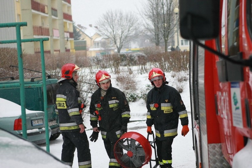 Pożar w wieżowcu przy ul. Szczecińskiej w Słupsku