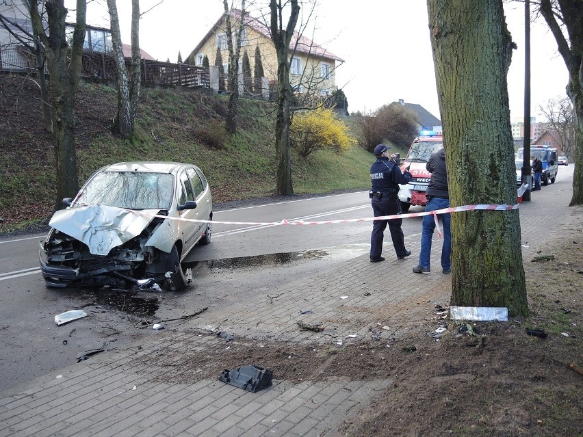 Wypadek na ul. Słupskiej w Miastku