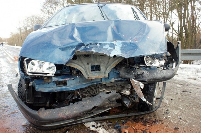 Ze wstępnych policyjnych ustaleń wynika, że mężczyzna kierujący renault megan najprawdopodobniej nie dostosował prędkości do panujących warunków atmosferycznych. Przy śliskiej nawierzchni wpadł w poślizg, stracił panowanie nad pojazdem. Następnie zjechał na przeciwległy pas ruchu, gdzie zderzył się czołowo z jadącym z przeciwka suzuki swift.