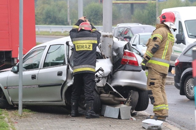 Wypadek na al. Sobieskiego we Wrocławiu 29.09.2020