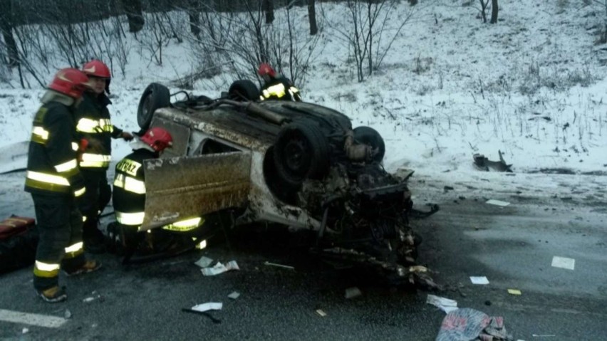 Wypadek w Dąbrowie Górniczej na DK 1