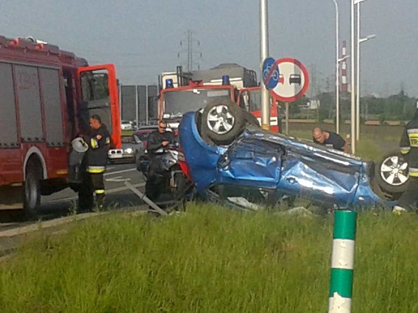 Wypadek na wschodniej obwodnicy Wrocławia