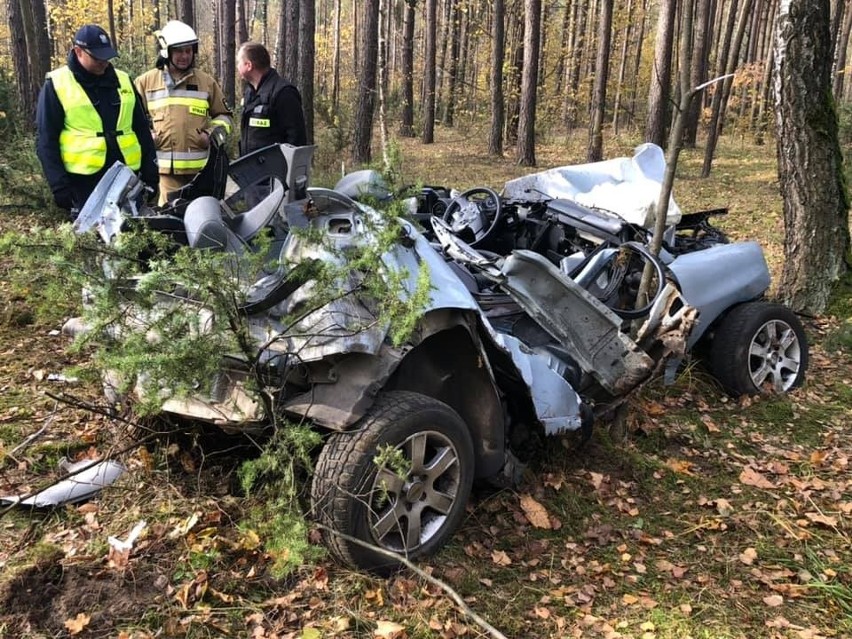 Horodnianka. Wypadek śmiertelny na DK8. Kierowca osobówki nie żyje, pasażer trafił do szpitala [ZDJĘCIA]