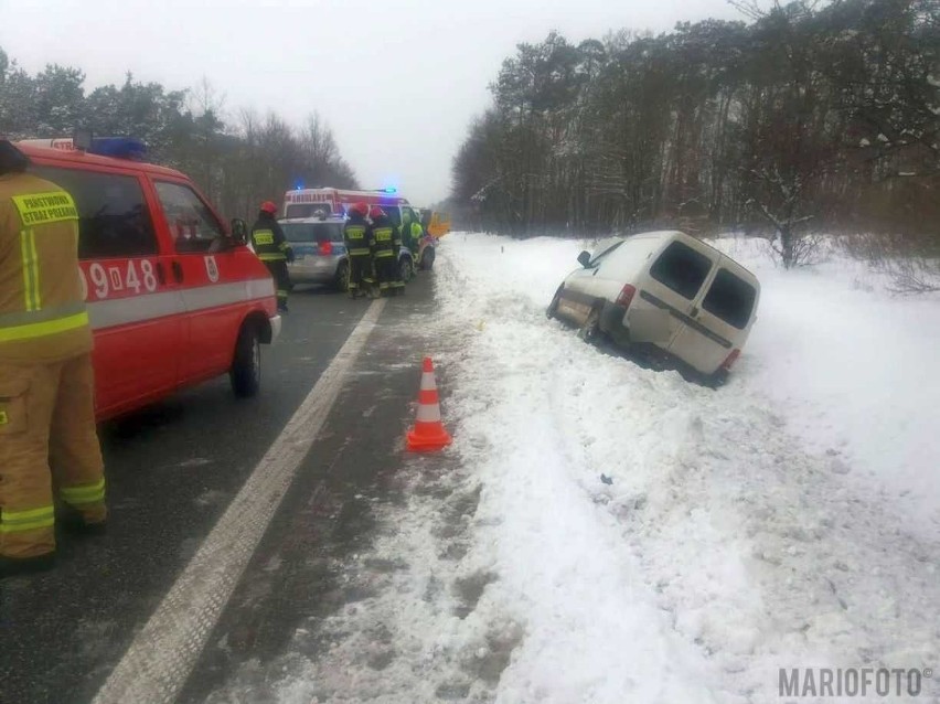 Wypadek na trasie Opole - Kluczbork.