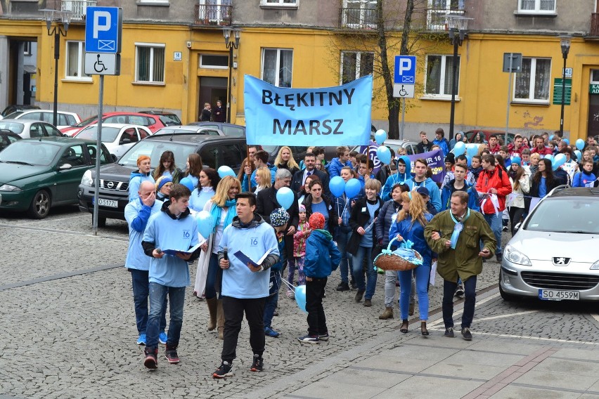 Sosnowiec: ulicami miasta przeszedł Błękitny Marsz [ZDJĘCIA]