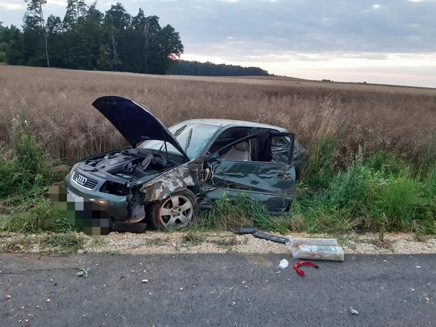 Wypadek na drodze między Biskupicami i Kościeliskami