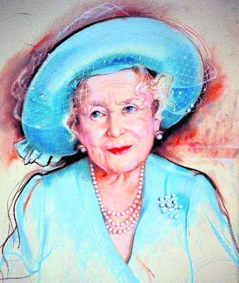 Jednym z wielu pięknych portretów jest podobizna królowej matki, ale niestety, nie zobaczymy go na wystawie