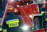Strażacy wezwani do pożaru na terenie przyszłej remizy w Dygowie 
