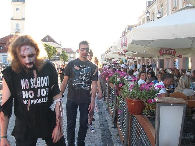 Nietypowy flashmob w centrum Białegostoku