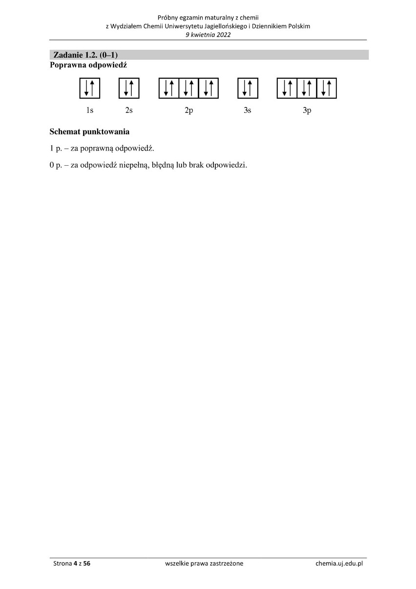Sprawdźcie klucz odpowiedzi z próbnej matury z chemii 2022