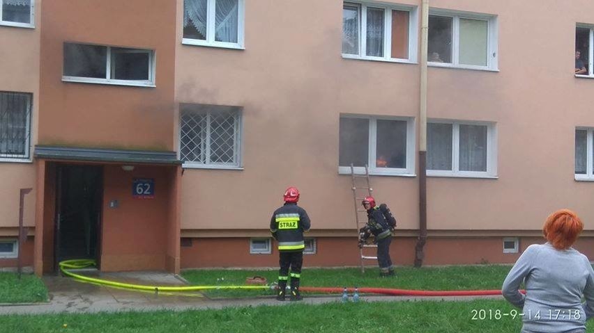 Pożar na Podgórnej w Łodzi. Jedna osoba poszkodowana w...