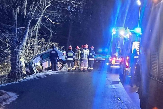 Wypadek na ul. Leśnej w Skawinie