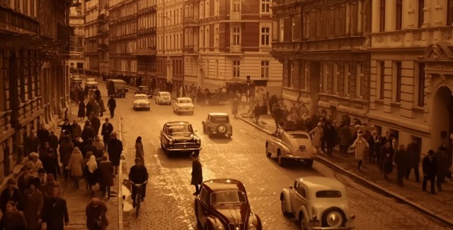 Na zwiastunie ulica na Przedmieściu Oławskim pojawia się tylko na krótkiej migawce. Czy w filmie będzie jej więcej? Przekonamy się w 2024 roku.