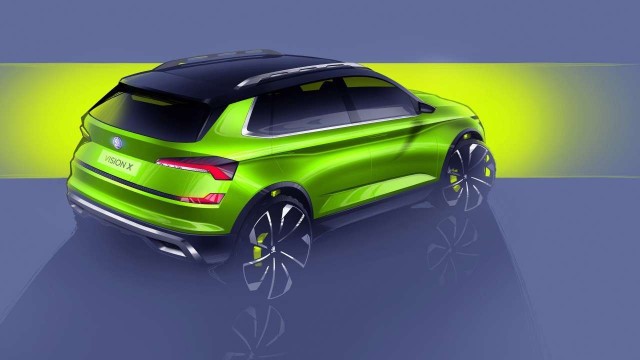 Skoda Vision XProducent przedstawi w Genewie swoją wizję trzeciego modelu z powiększającej się rodziny SUV-ów.Fot. Skoda