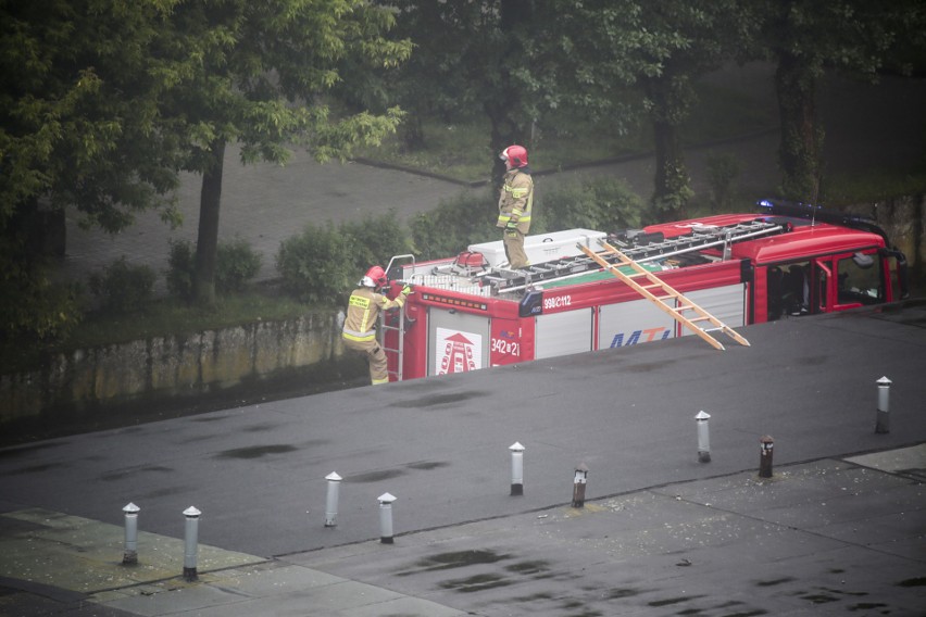 Interwencja straży pożarnej w Stokrotce przy ul. Królowej Jadwigi w Słupsku