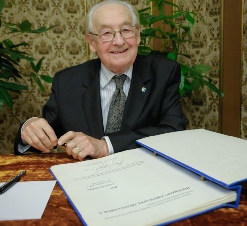 Andrzej Wajda w opolskim ratuszu.