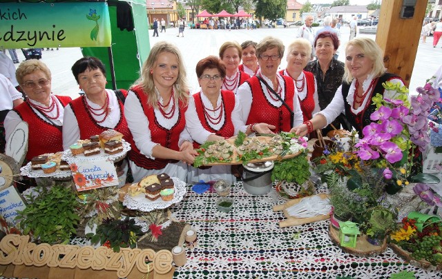 W konkursie zwyciężyły pieczarkowe sakiewki Koła Gospodyń Wiejskich Skorzeszyce.