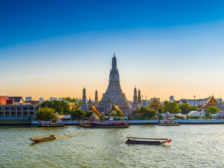 Bangkok, stolica Tajlandii, stoi wysoko w rankingu miast...