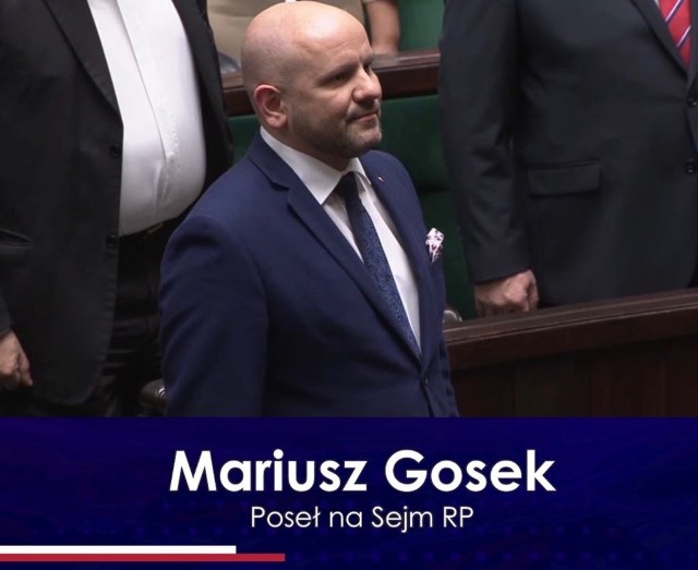 Poseł Prawa i Sprawiedliwości Mariusz Gosek
