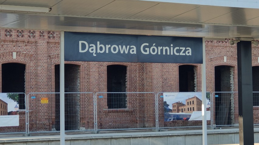 Dworzec kolejowy w Dąbrowie Górniczej jest remontowany....