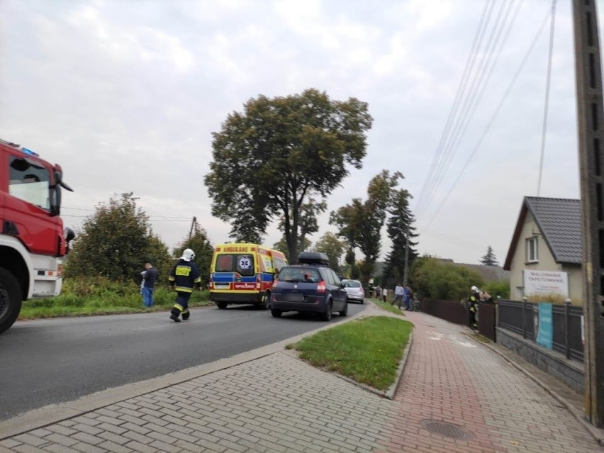 Zderzenie forda i volkswagena w Chróścicach