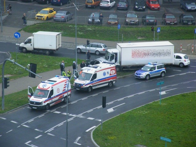 Wypadek na ul. Antoniukowskiej w Białymstoku