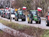 Protest rolników w Prabutach. Rolnicy wyjechali na ulice dołączając do ogólnopolskiego protestu. "To na razie był pokojowy protest"