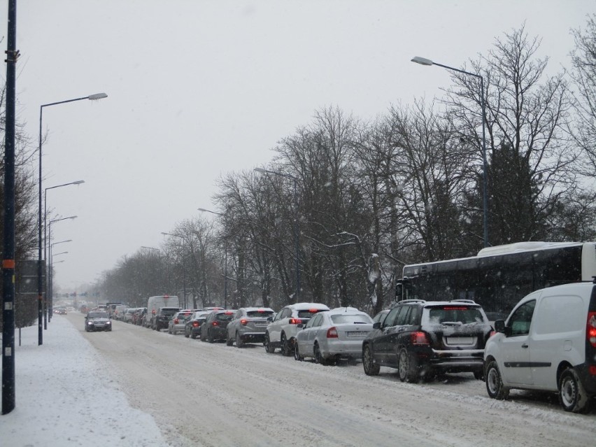 Opole. Zaśnieżone ulice: Ozimska