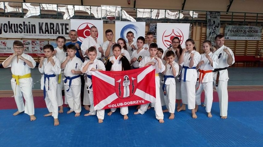 Reprezentacja karateków z Golubia-Dobrzynia