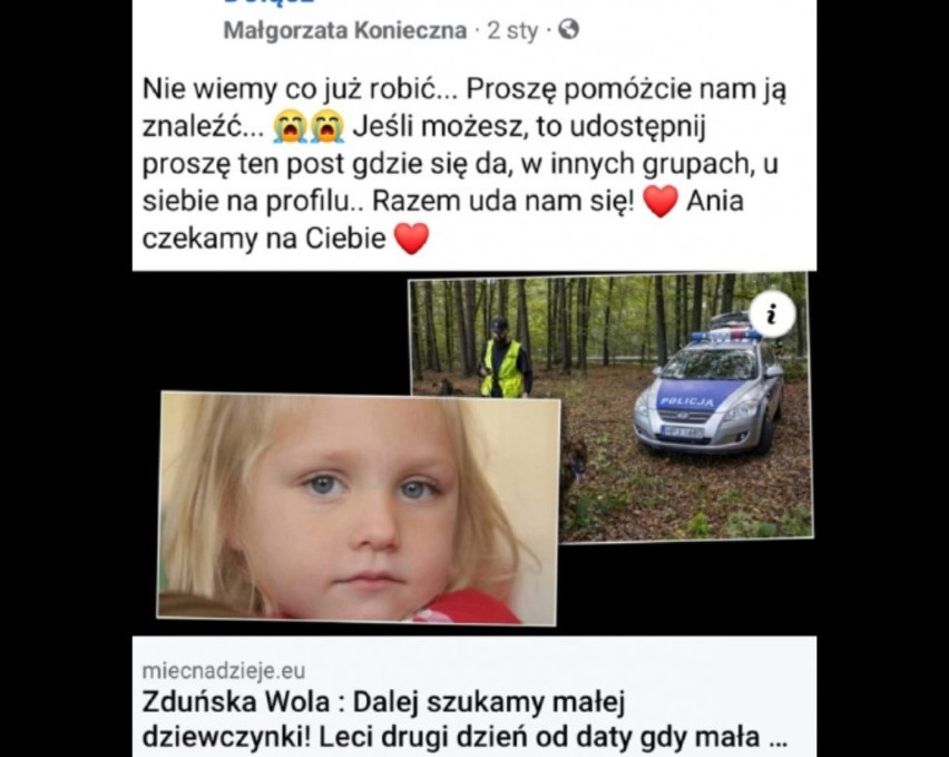 Uwaga na fake news o zaginięciu dziecka. Policja ostrzega: nie klikajcie w niego!