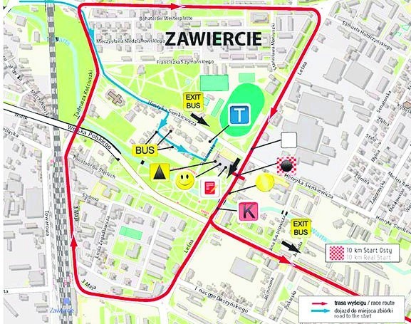 TdP 2016: Tour de Pologne 2016 3 etap, 14.07 Zawiercie – Nowy Sącz MAPA + TRASA