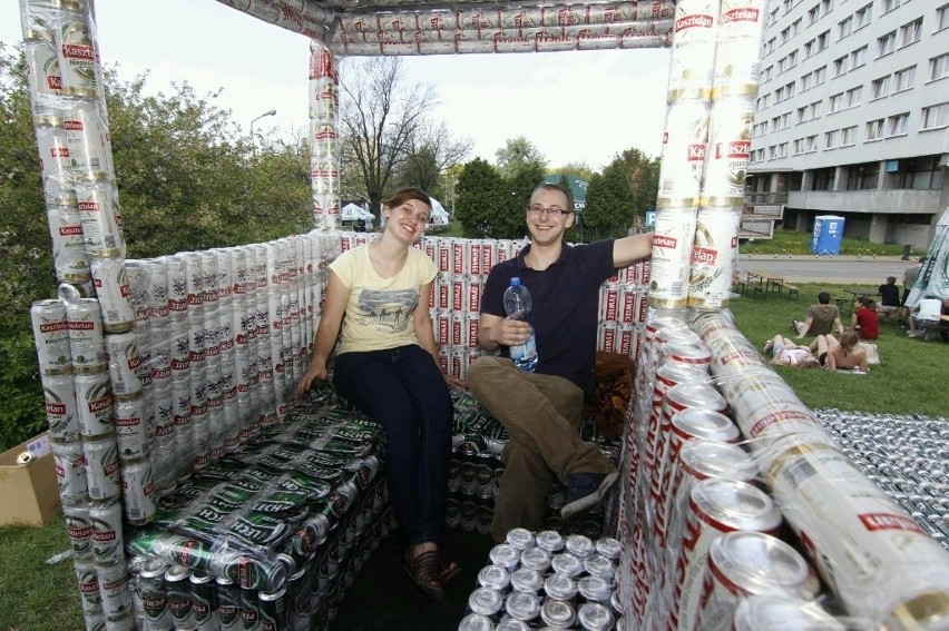 Juwenalia 2013: Tramwaj z puszek po piwie już gotowy (ZDJĘCIA)