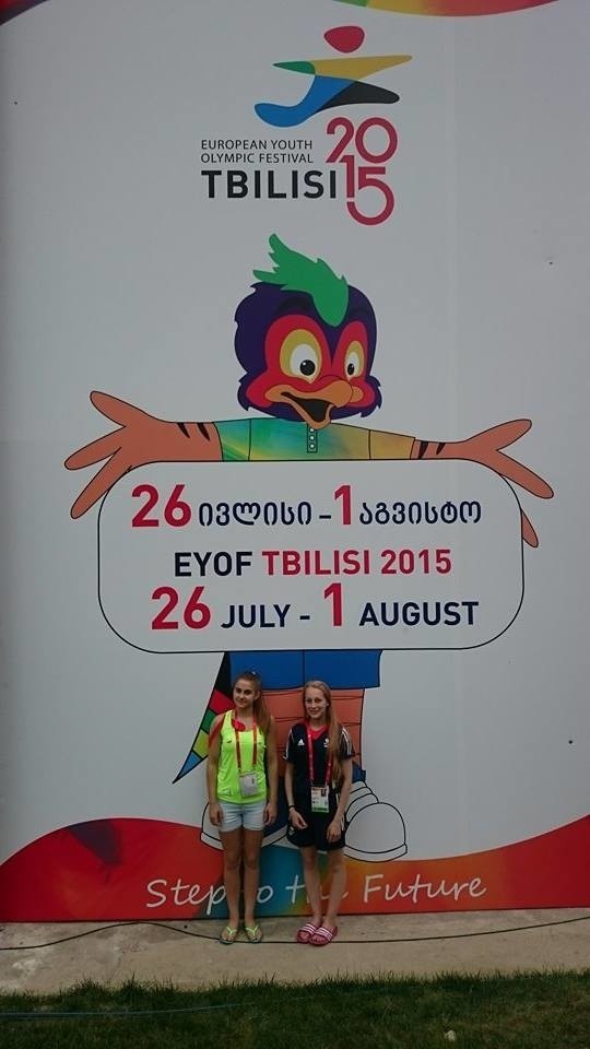 Vanessa Machnicka (z lewej) w tym roku wzięła udział również w Olimpijskim Festiwalu Młodzieży Europy w Tbilisi