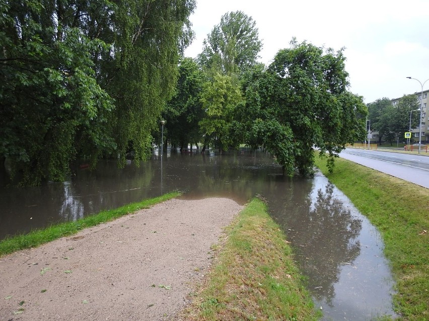 Ulewa w Białymstoku 20.06.2017