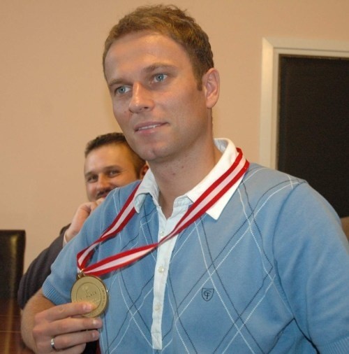 Piotr Gacek, złoty medalista z Nysy.