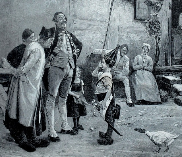 Najstarszy zachowany opis bawienia się młodych Ślązoków w wojnę i w żołnierzy pochodzi z 1879 roku.
