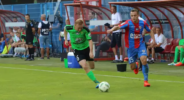 Michał Masłowski (nr 15) w barwach Piasta Gliwice