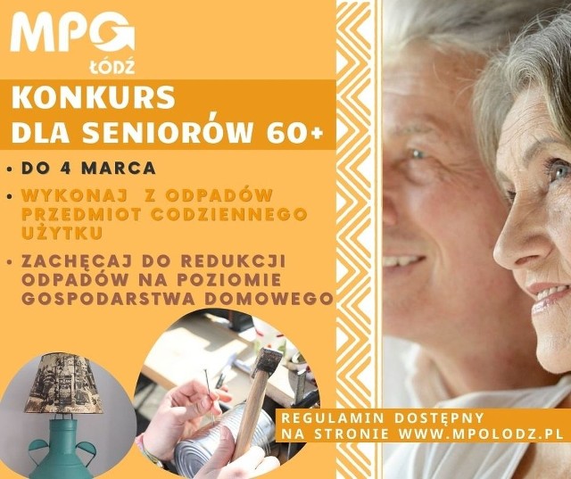 Miejska Przedsiębiorstwo Oczyszczania w Łodzi organizuje konkurs upcyklingowy dla Seniorów 60+. Poznaj szczegóły!