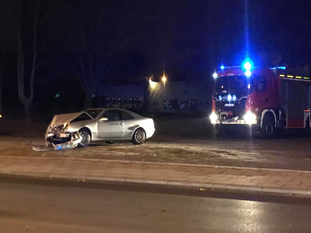 Wypadek na ulicy Ogrodowej w Łodzi.