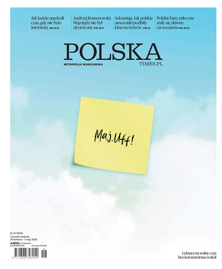 Okładki Tomasza Bocheńskiego nagrodzone w 22. edycji European Newspaper Award