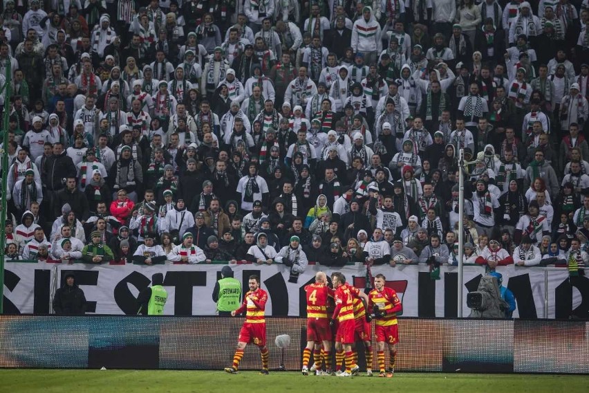 15 lutego 2015: Legia - Jagiellonia 1:3. Warszawscy kibice...