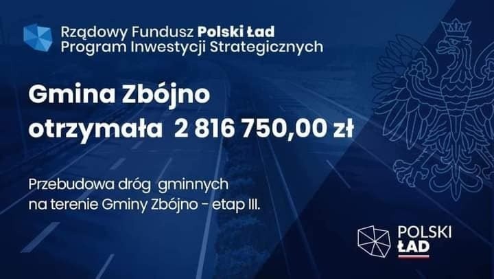 Gmina Zbójno zdobyła 2 816 750 na trzeci etap przebudowy...