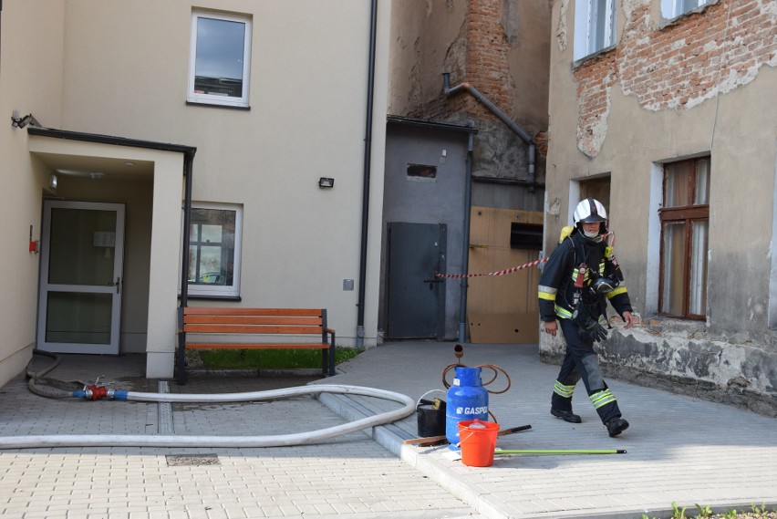 Pożar budynku z mieszkaniami chronionymi w Głuchołazach