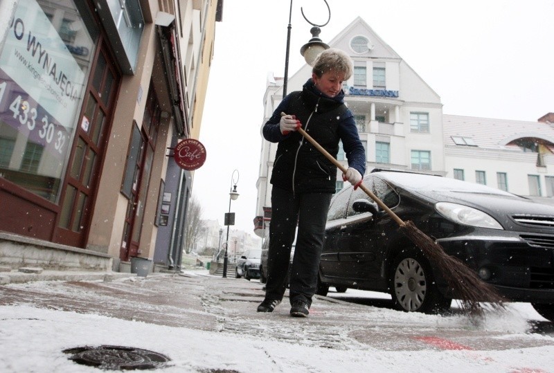 Pierwszy śnieg w grudniu w Szczecinie