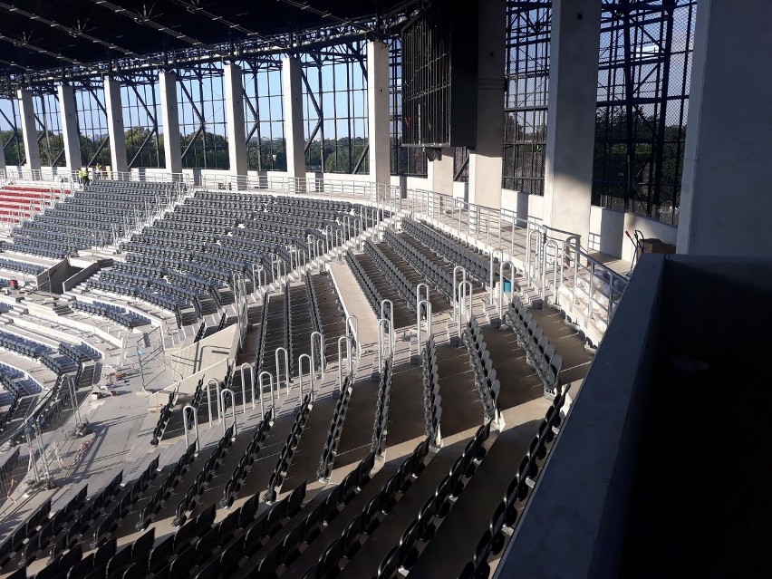 Stadion Pogoni Szczecin - stan 4 sierpnia 2021.