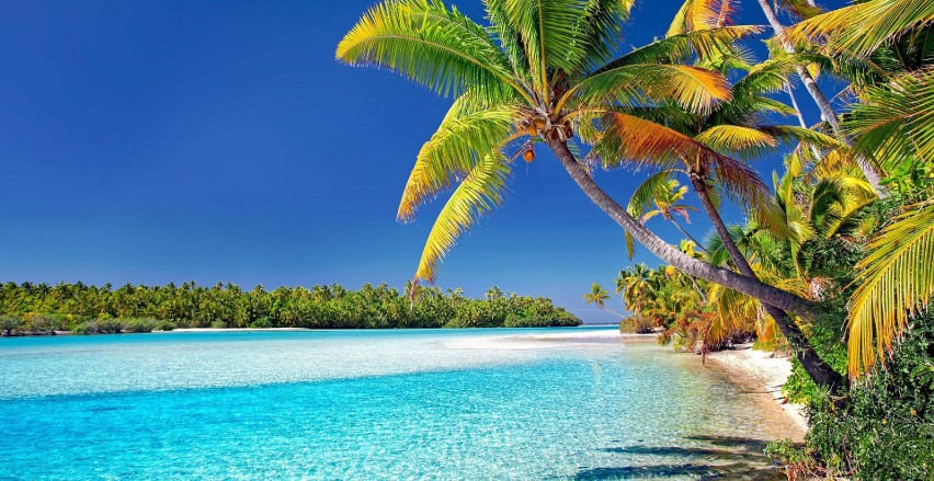 Aitutaki to rajska wyspa pochodzenia wulkanicznego i...