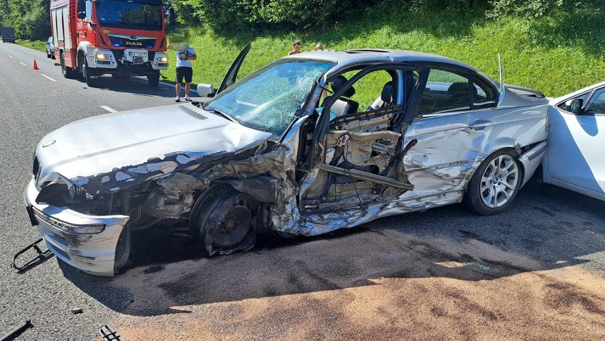 Wypadek na drodze krajowej nr 94 w Przegini