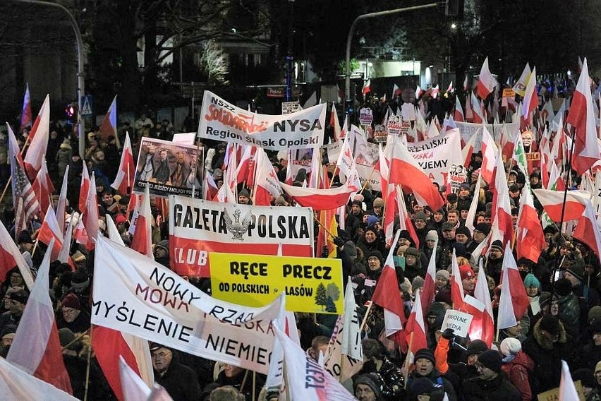 "Protest Wolnych Polaków" w Warszawie