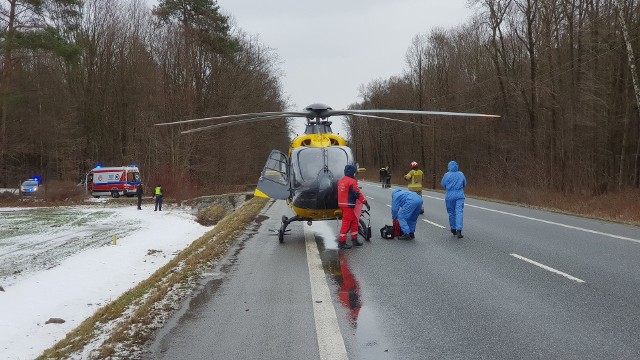 Na miejsce wypadku zadysponowano śmigłowiec LPR (zdjęcie ilustracyjne).